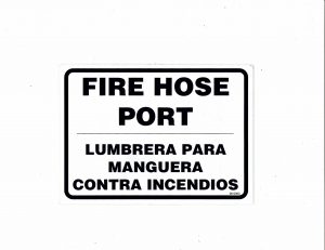 060093 Fire Hose Port Decal